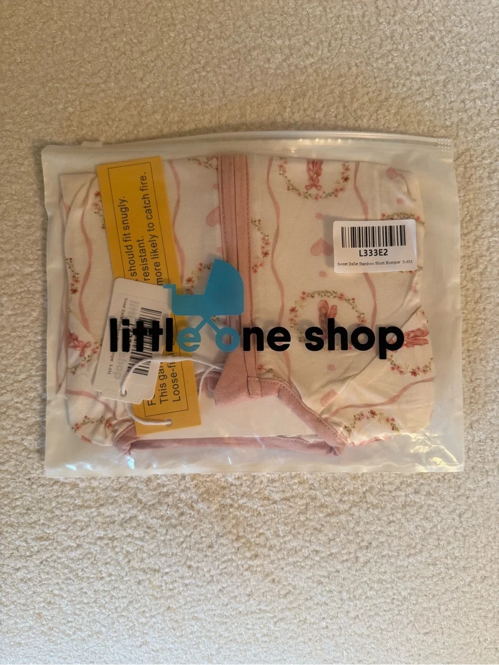 Little One Shop Sweet Ballet Bamboo Short Romper